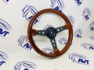 Руль Nardi style без выноса, под дерево, черный